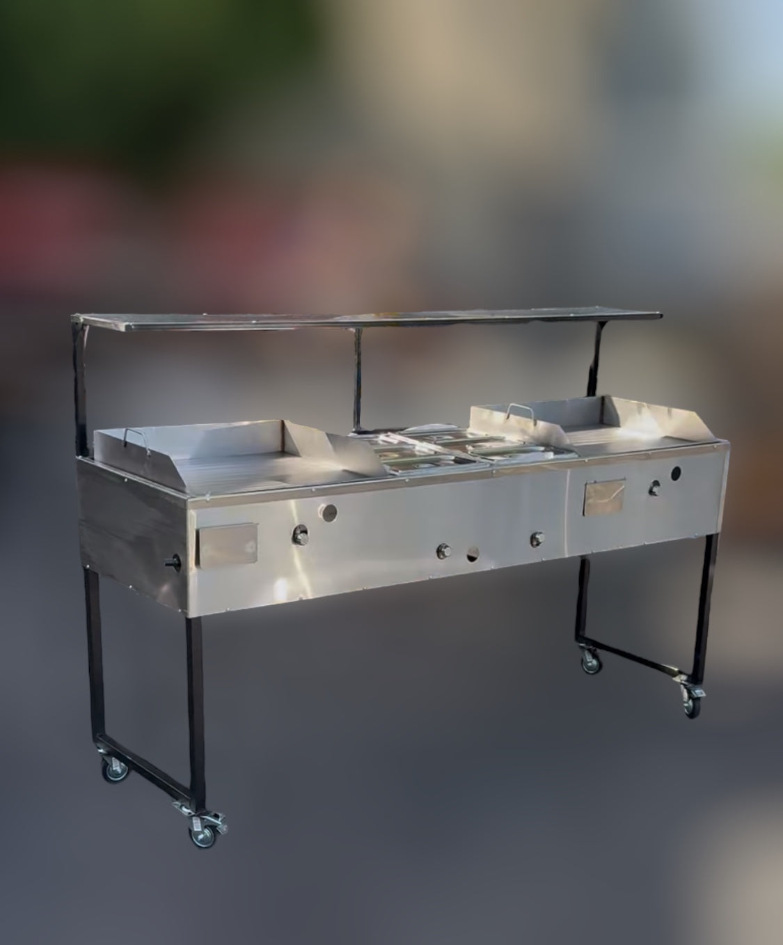 Plancha doble 24” con Mesa