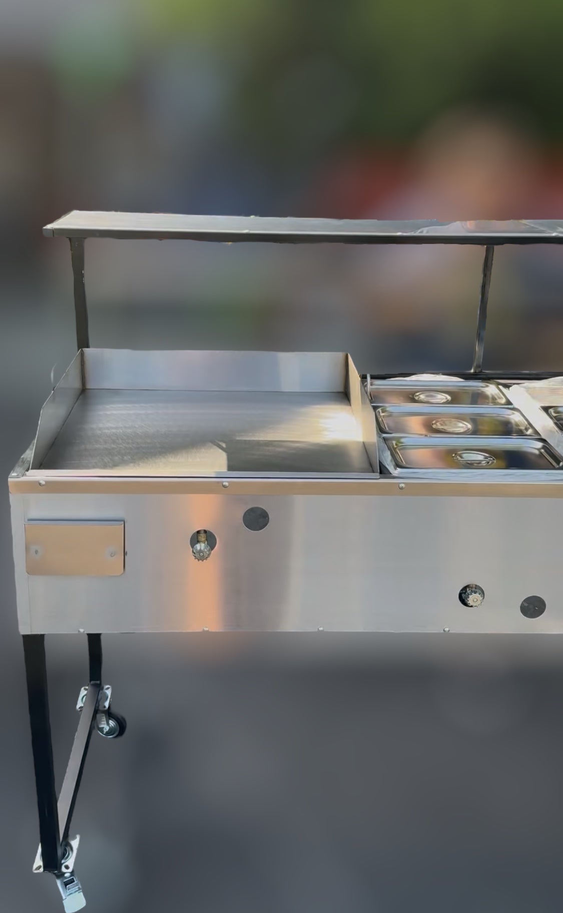 Plancha doble 24” con Mesa