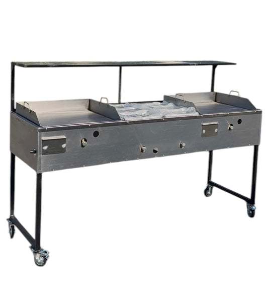 Plancha doble 24” con Mesa